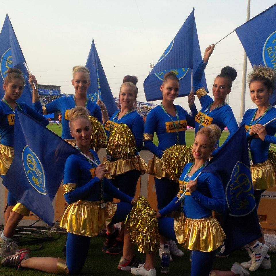 FLC Models & Talents - Events & Exhibitions - Cheerleaders for Rajasthan Royals at IPL